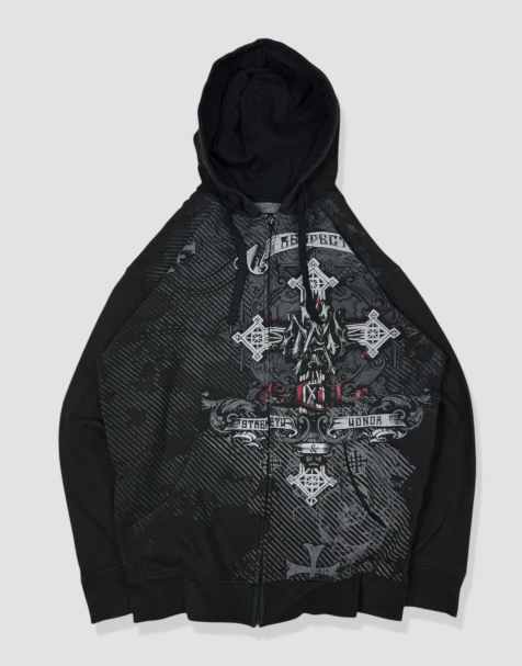 Vintage Size S MMA Elite Hoodie in Black - view 1