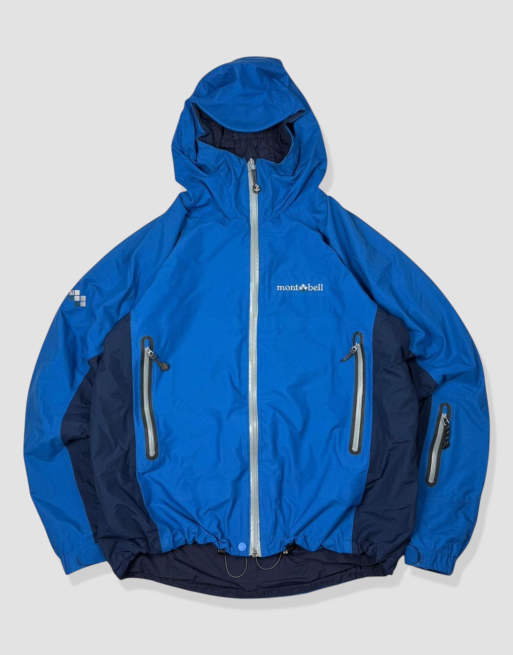 Vintage size S Montbell rain jacket in blue