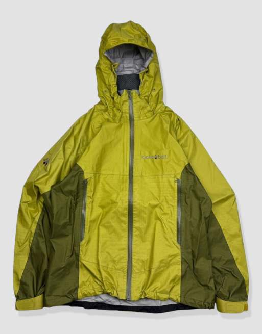 Vintage size S Montbell rain jacket in green