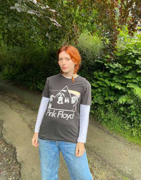 Vintage size S Pink Floyd Band T Shirt In Grey - view 1