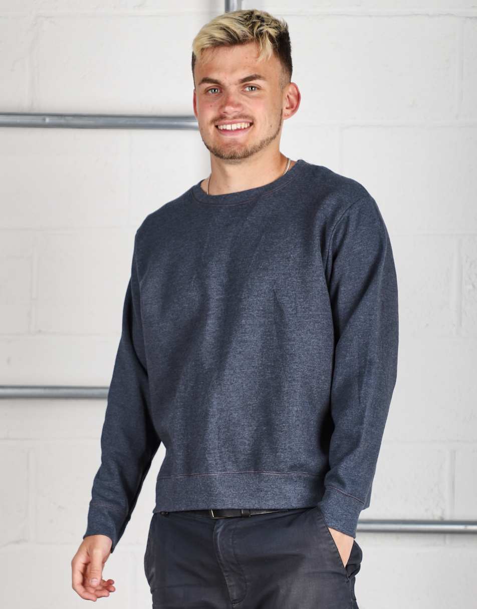 Vintage Size S plain crewneck lounge sweatshirt in grey