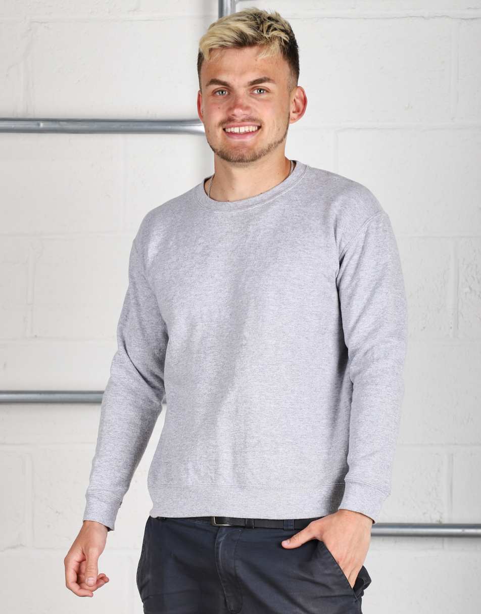 Vintage Size S plain crewneck lounge sweatshirt in grey