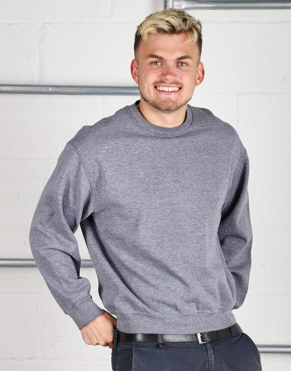 Vintage Size S plain crewneck lounge sweatshirt in grey