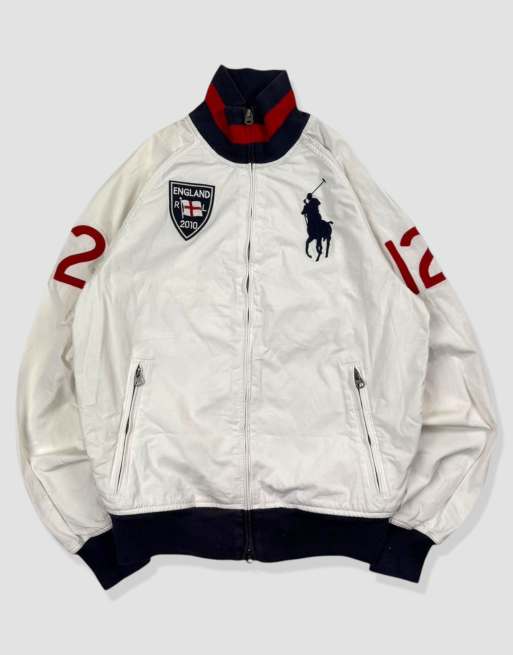 Vintage size S polo ralph lauren jacket in white