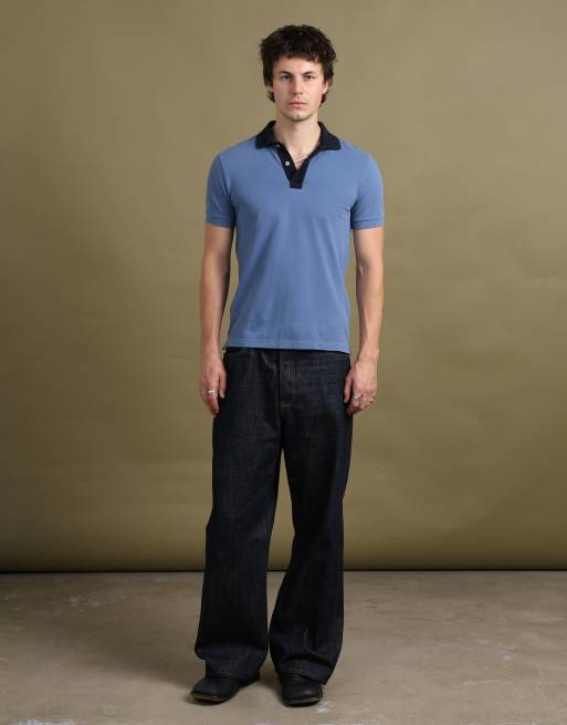 Vintage size S Prada polo shirt in navy, 1 of 6