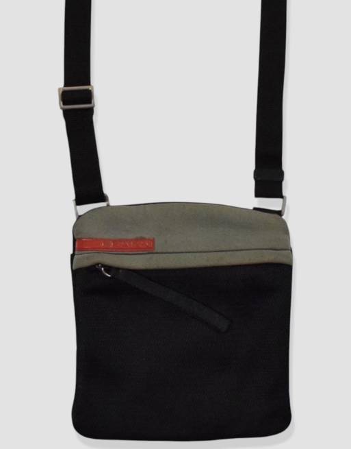 Vintage size S Prada Sport side cross-body bag in black
