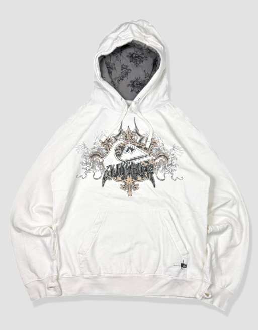 Vintage Size S Quiksilver Hoodie in White