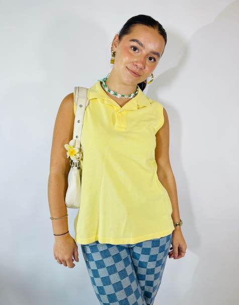 Vintage Size S Ralph Lauren Polo Sport Top in Yellow - view 1