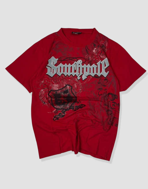 Vintage size S southpole grunge t-shirt in red