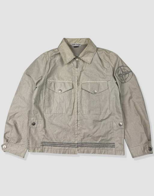 Vintage size S Stone Island bomber jacket in beige