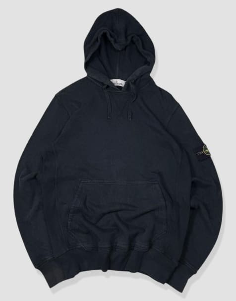 Vintage size S Stone Island hoodie in black - view 1