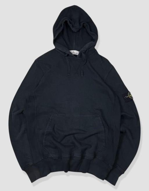 Vintage size S Stone Island hoodie in black