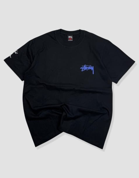 Vintage size S Stussy graphic t-shirt in black - view 1