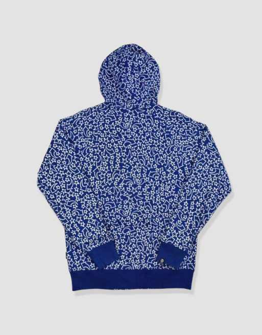 Vintage size S stussy hoodie in blue, 2 of 4