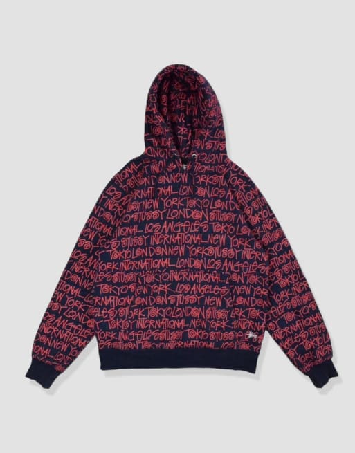 Vintage size S stussy hoodie in navy