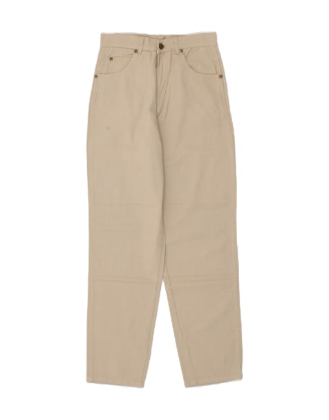 Vintage Size S Tapered Casual Trousers in Beige - view 1