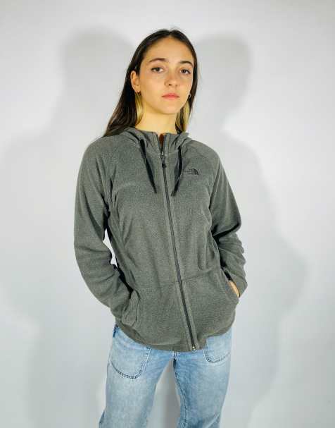 Vintage size s the north face fleece in grey - view 1