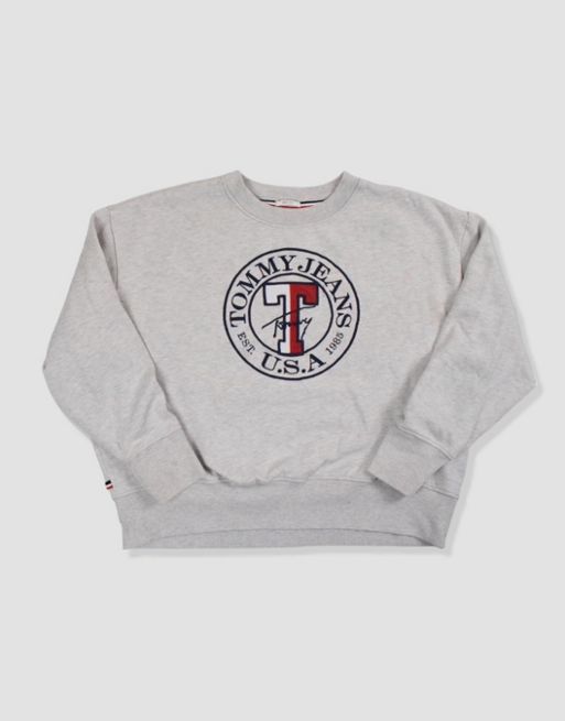 Vintage size S tommy hilfiger sweatshirt in grey