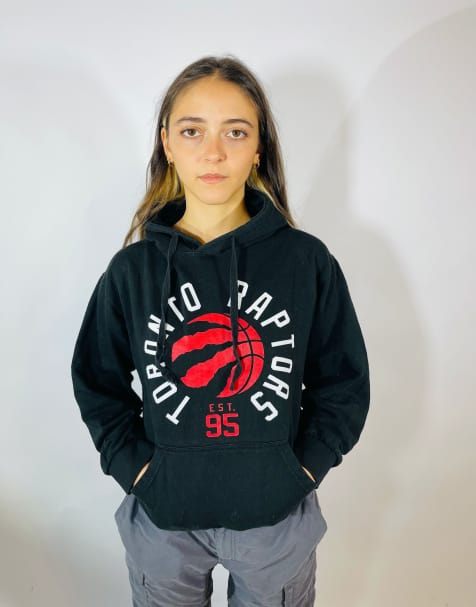 Vintage size s toronto raptors hoodie in black in black - view 1