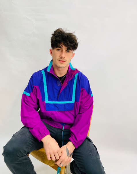 Vintage Size Small L L Bean Windbreaker Jacket In Multi - view 1