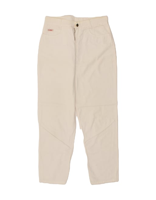 Vintage Size W32 L30 Tapered Casual Trousers in White