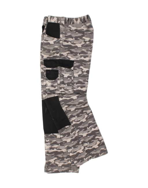 Vintage Size W36 L30 Camouflage Straight Cargo Trousers in Grey, 3 of 4