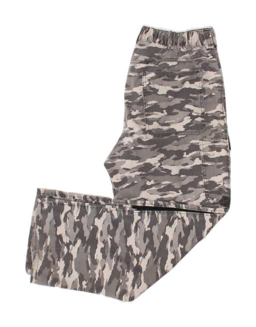 Vintage Size W36 L30 Camouflage Straight Cargo Trousers in Grey, 4 of 4