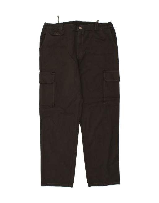 Vintage Size W40 L30 Straight Cargo Trousers in Brown