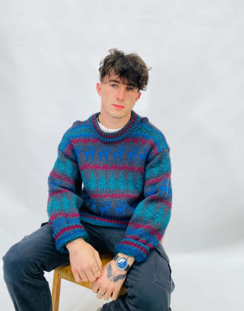 Shop Men s Vintage Jumpers Cardigans Online ASOS