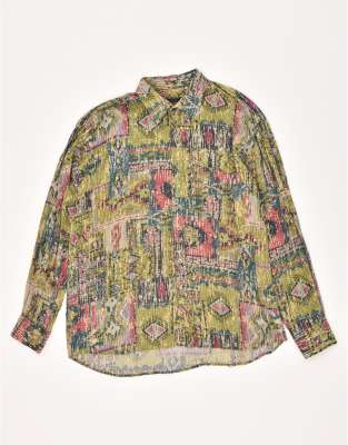 Vintage Size XL Abstract Shirt in Green - ASOS Price Checker