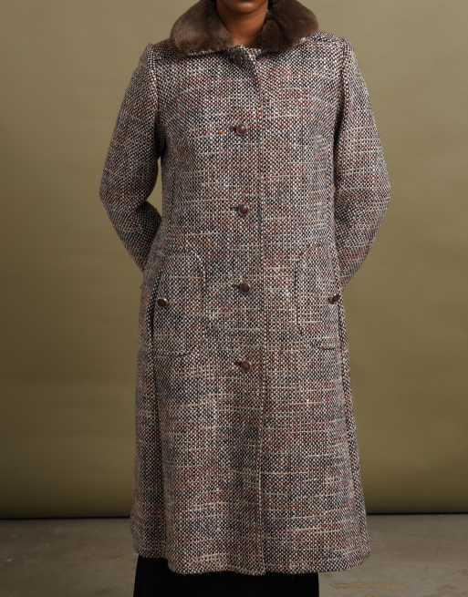 Vintage size XL Aquascutum overcoat in cream, 3 of 7