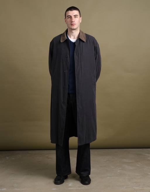 Vintage size XL Balmain overcoat in charcoal grey, 1 of 7