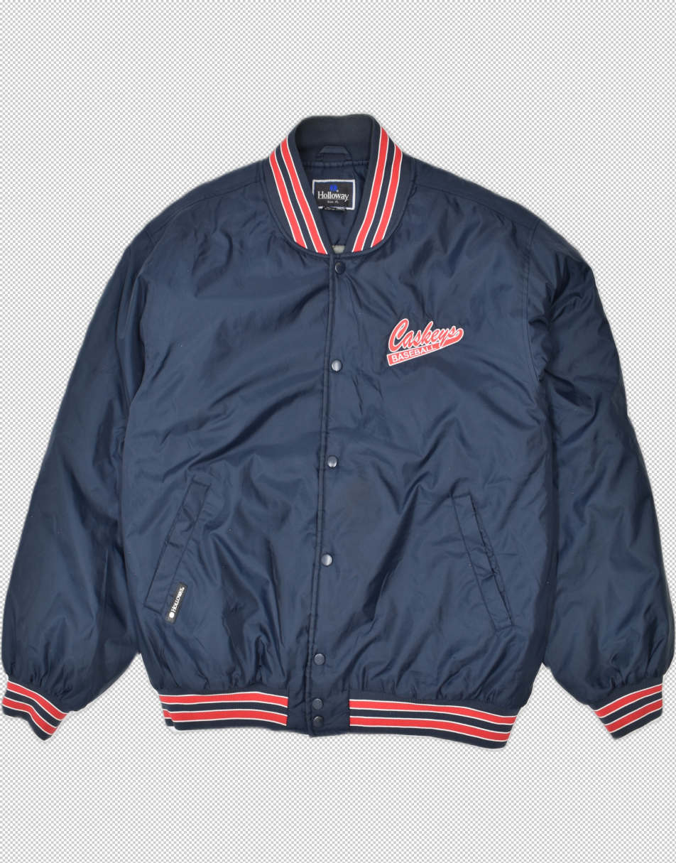 Vintage Size XL baseball bomber jacket in navy blue