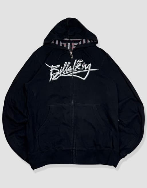 Vintage size XL Billabong full-zip hoodie in black