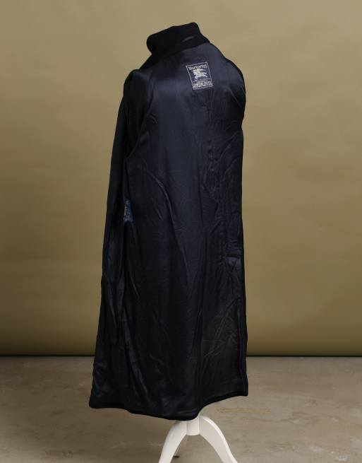 Vintage size XL Burberry overcoat in navy, 7 of 7