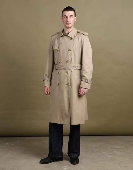 Vintage size XL Burberry's double breasted trench coat in beige, 3 of 7