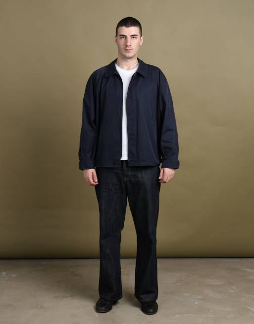 Vintage size XL Burberry's harrington jacket in navy, 2 of 7
