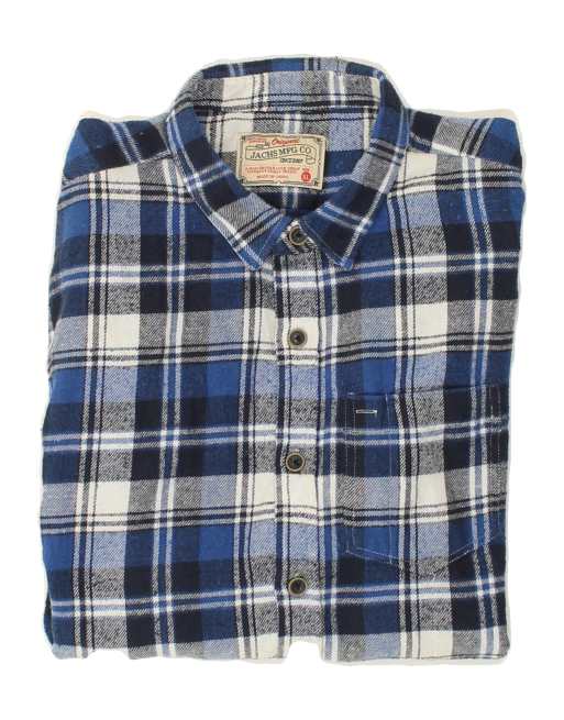 Vintage Size XL Check Flannel Shirt in Blue