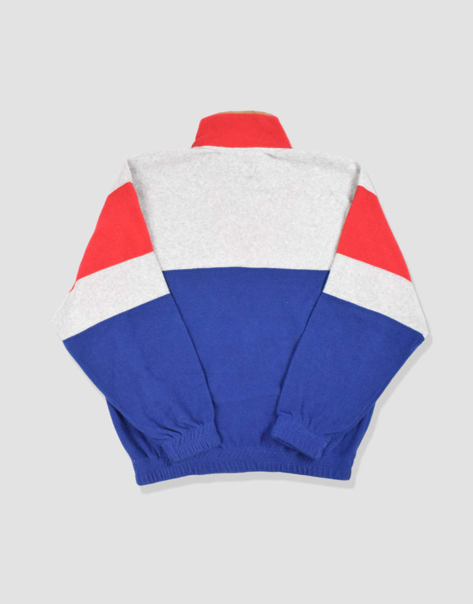 Vintage size XL colour block 1/4 zip fleece 1
