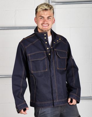 Vintage Size XL denim jean jacket in navy