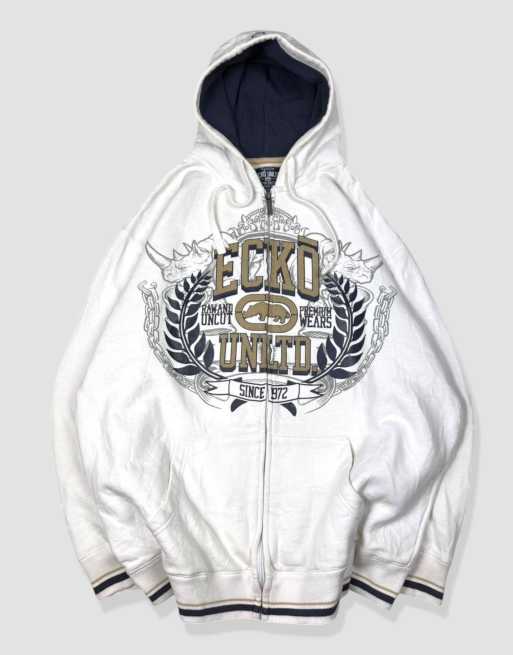 Vintage size XL ecko hoodie in white