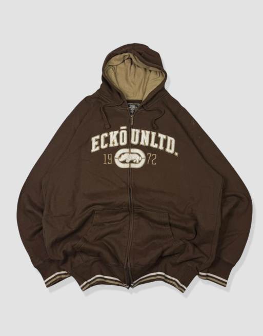Vintage Size XL Ecko Unltd Hoodie in Brown