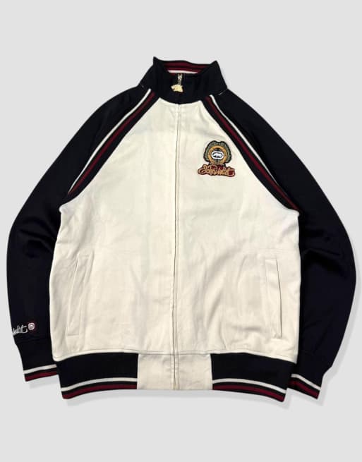 Vintage size XL Ecko Unltd track jacket in cream