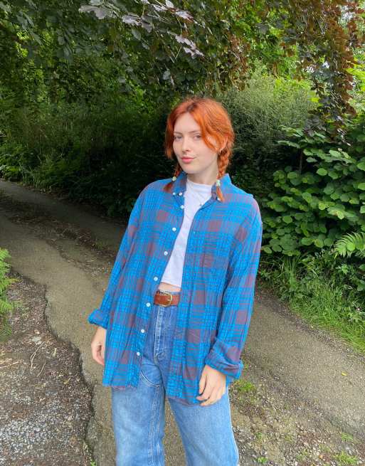 Vintage Size XL GAP Plain Flannel Shirt in Multi