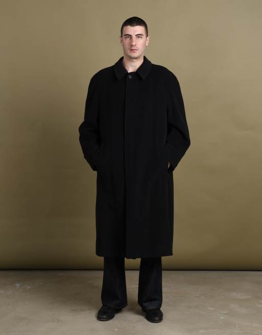 Vintage size XL Giorgio Armani overcoat in black, 2 of 7