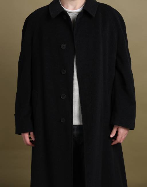 Vintage size XL Giorgio Armani overcoat in black, 6 of 7