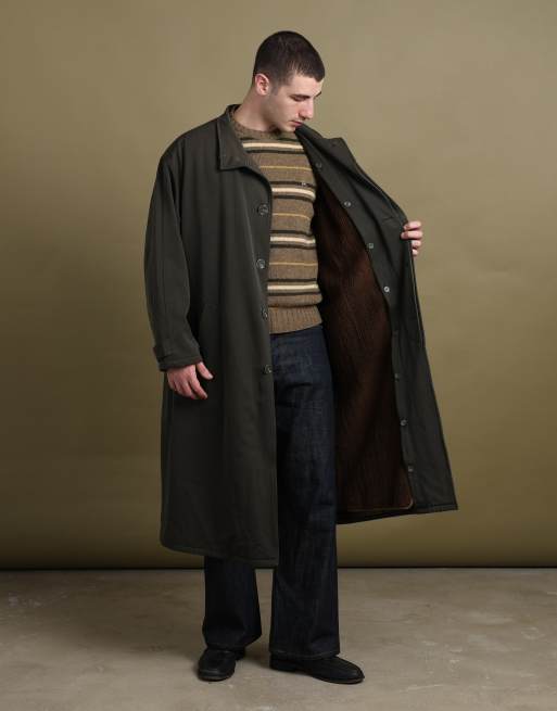 Vintage size XL Giorgio Armani overcoat in dark green, 2 of 7
