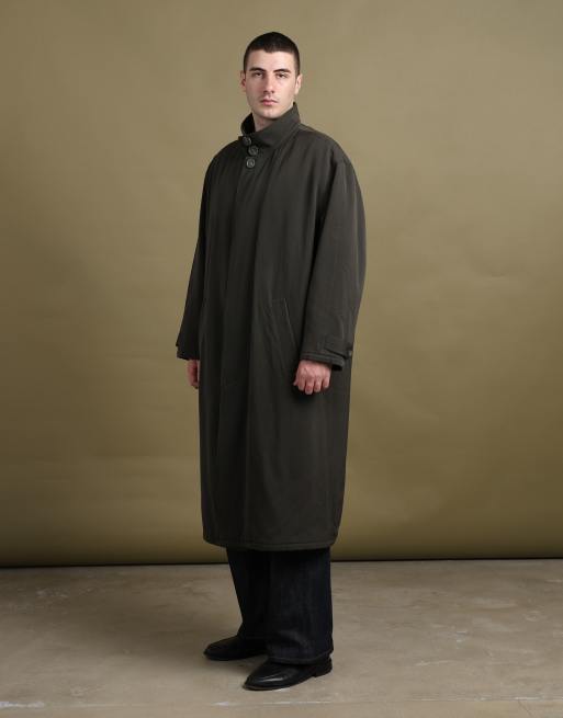 Vintage size XL Giorgio Armani overcoat in dark green, 4 of 7
