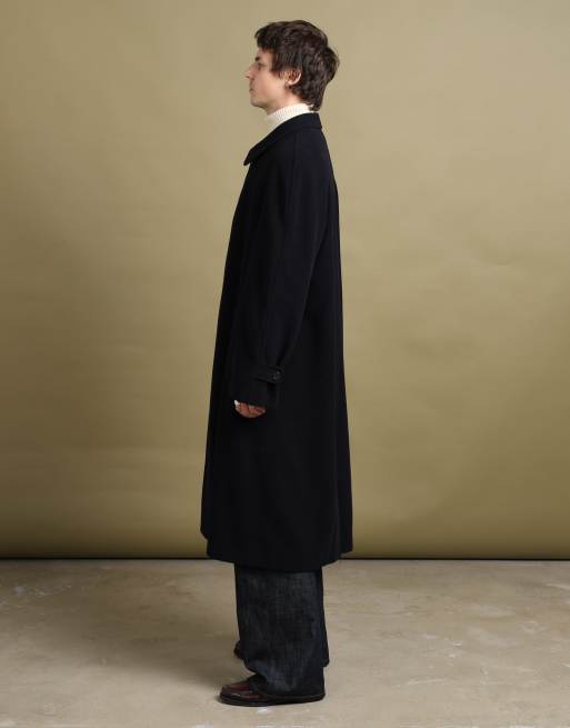 Vintage size XL Giorgio Armani overcoat in navy, 6 of 7