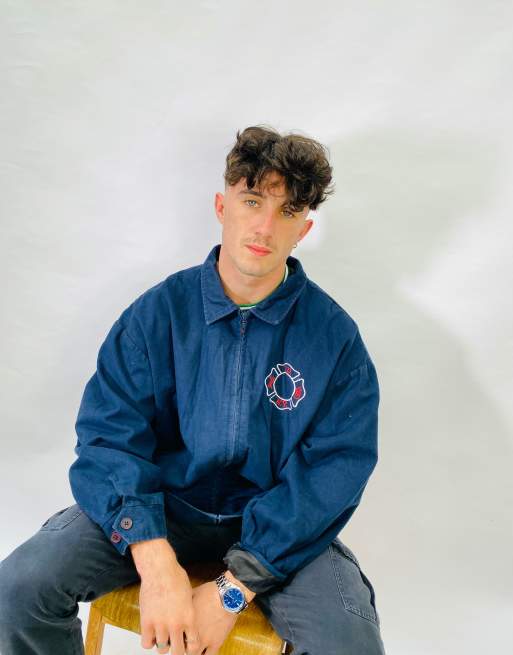 Vintage Size XL New York Fire Department Jacket In Blue